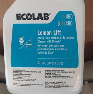 3 Pk Ecolab Lemon Lift Heavy Duty Cleaner